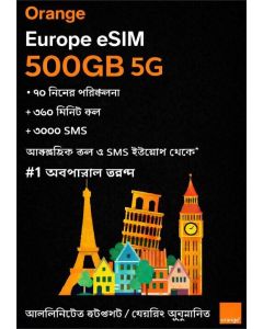 Orange Holiday 500GB European eSIM
