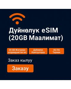 Жыйырма ГБ, Отуз күндүк глобалдык eSIM