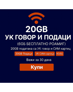 Three Mobile (AIO10) УК и роминг СИМ картица – Неограничени позиви и поруке у Великој Британији