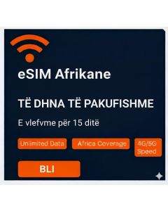 eSIM i Pakufizuar Afrikë Top 15 Ditë