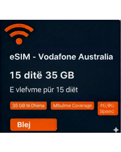 Vodafone Australia eSIM – 15 Days 35GB