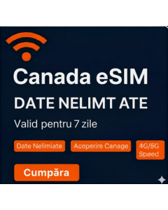 eSIM Canada Nelimitat - 7 Zile