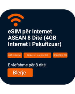 Aktivizo eSIM-in e Të Dhënave 8-Ditëshe për ASEAN (4GB Të Pakufizuara)