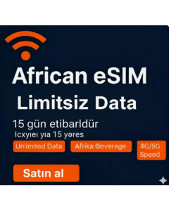 Afrika Top Limitsiz eSIM 15 Gün