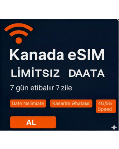 Limitsiz Kanada eSIM - 7 Gün