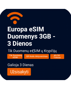 Activate 2GB Europe Data eSIM | £6 | 7 Days Validity