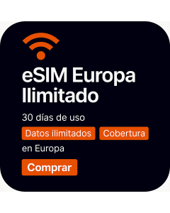 Datos ilimitados en Europa – 30 días (eSIM)