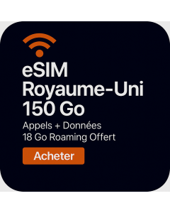Carte SIM Three Mobile (AIO20) Royaume-Uni et Roaming – Appels et SMS illimités au Royaume-Uni