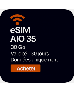 Carte SIM Three Mobile (AIO35) Royaume-Uni et Roaming – Appels et SMS illimités au Royaume-Uni