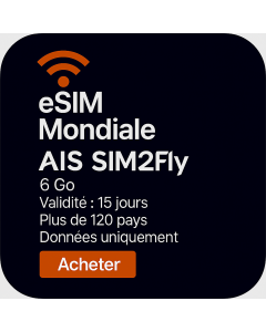 AIS eSIM Mondiale 6 Go