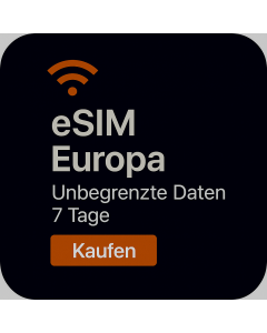 UNBEGRENZTE DATEN IN EUROPA – 7 TAGE