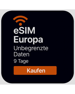 UNBEGRENZTE DATEN IN EUROPA – 9 TAGE