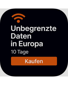 UNBEGRENZTE DATEN IN EUROPA – 10 TAGE