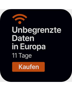 UNBEGRENZTE DATEN IN EUROPA – 11 TAGE
