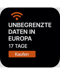 UNBEGRENZTE DATEN IN EUROPA – 17 TAGE