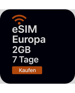 eSIM EUROPA 2GB - 7 TAGE