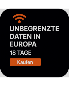 UNBEGRENZTE DATEN IN EUROPA – 18 TAGE