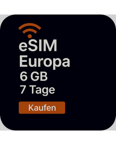eSIM EUROPA 6GB - 7 TAGE