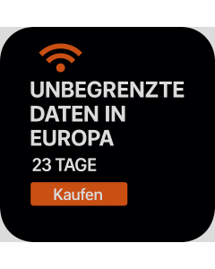 UNBEGRENZTE DATEN IN EUROPA – 23 TAGE