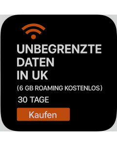 20GB SPRACH- UND DATEN EN IN UK (6 GB ROAMING KOSTENLOS)