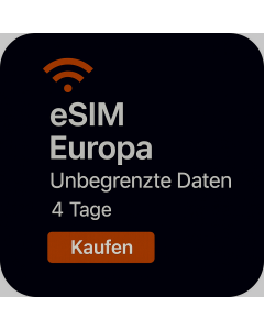 UNBEGRENZTE DATEN IN EUROPA - 4 TAGE