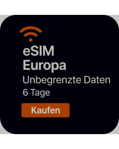 UNBEGRENZTE DATEN IN EUROPA – 6 TAGE