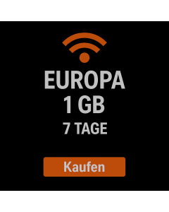 eSIM EUROPA 1GB - 7 TAGE