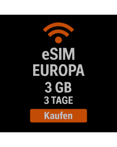 eSIM EUROPA 3GB - 3 TAGE
