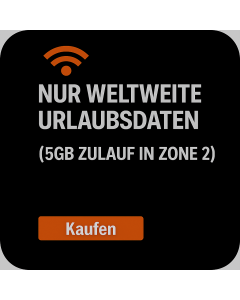 NUR WELTWEITE URLAUBSDATEN (5GB ZULAUF IN ZONE 2)