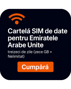 eSIM de date pentru Emiratele Arabe Unite – treizeci de zile (zece GB + Nelimitat)