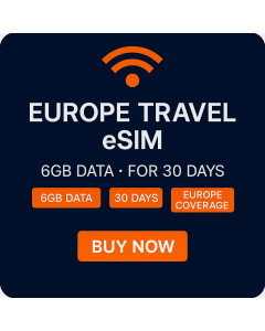 eSIM EUROPE 6GB - 30 DAY - NGN
