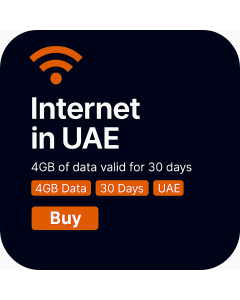 Activate UAE 30-Day Data SIM | 4GB High-Speed Internet