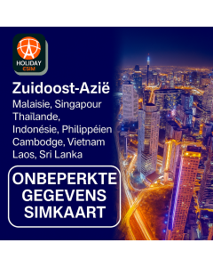 ONBEPERKT ZUIDOOST-AZIË 8 DAGEN DATA SIM 5GB HOGE SNELHEIDSGEGEVENS