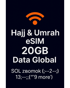 eSIM Haji & Umrah – Data Global 20GB | 