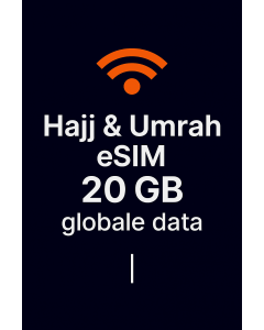 Hajj & Umrah eSIM – 20 GB globale data | 
