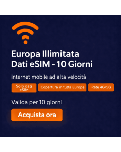 Dati illimitati in Europa - 10 giorni