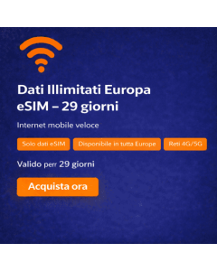Dati illimitati in Europa per 29 giorni