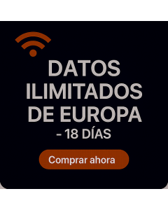 DATOS ILIMITADOS DE EUROPA - 18 DÍAS