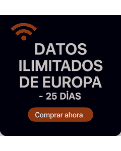 DATOS ILIMITADOS DE EUROPA - 25 DÍAS