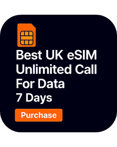 Best UK eSIM with Unlimited Call For Data 7 Days