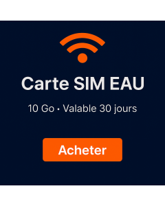 Dix Go, trente jours, données SIM illimitées aux ÉAU