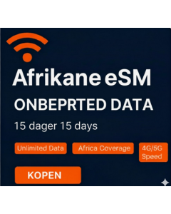 Afrika Top Onbeperkte eSIM 15 Dagen