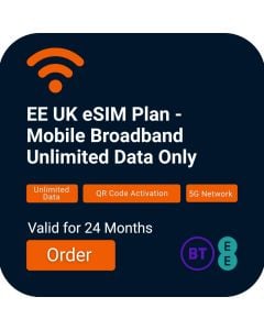 EE UK eSIM Plan - Mobile Broadband Unlimited Data Only (24 Months)