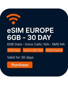  eSIM EUROPE 6GB - 30 DAY