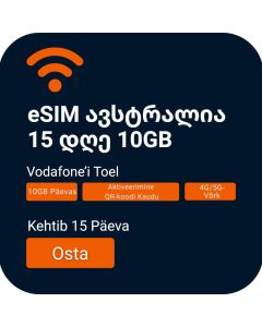 Activate eSIM – Vodafone Australia – 15 Days 10GB for Australia Travel