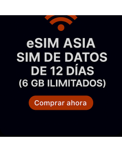 eSIM Asia 12-Day Data Sim (6GB Unlimited)