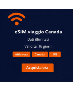 eSIM Canada illimitata per 16 giorni