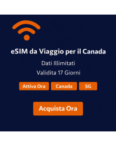 eSIM Canada illimitata per 17 giorni