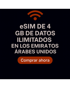 eSIM de 4 GB de datos ilimitados en los Emiratos Árabes Unidos durante 30 días