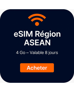 eSIM de quatre Go pour la région ASEAN